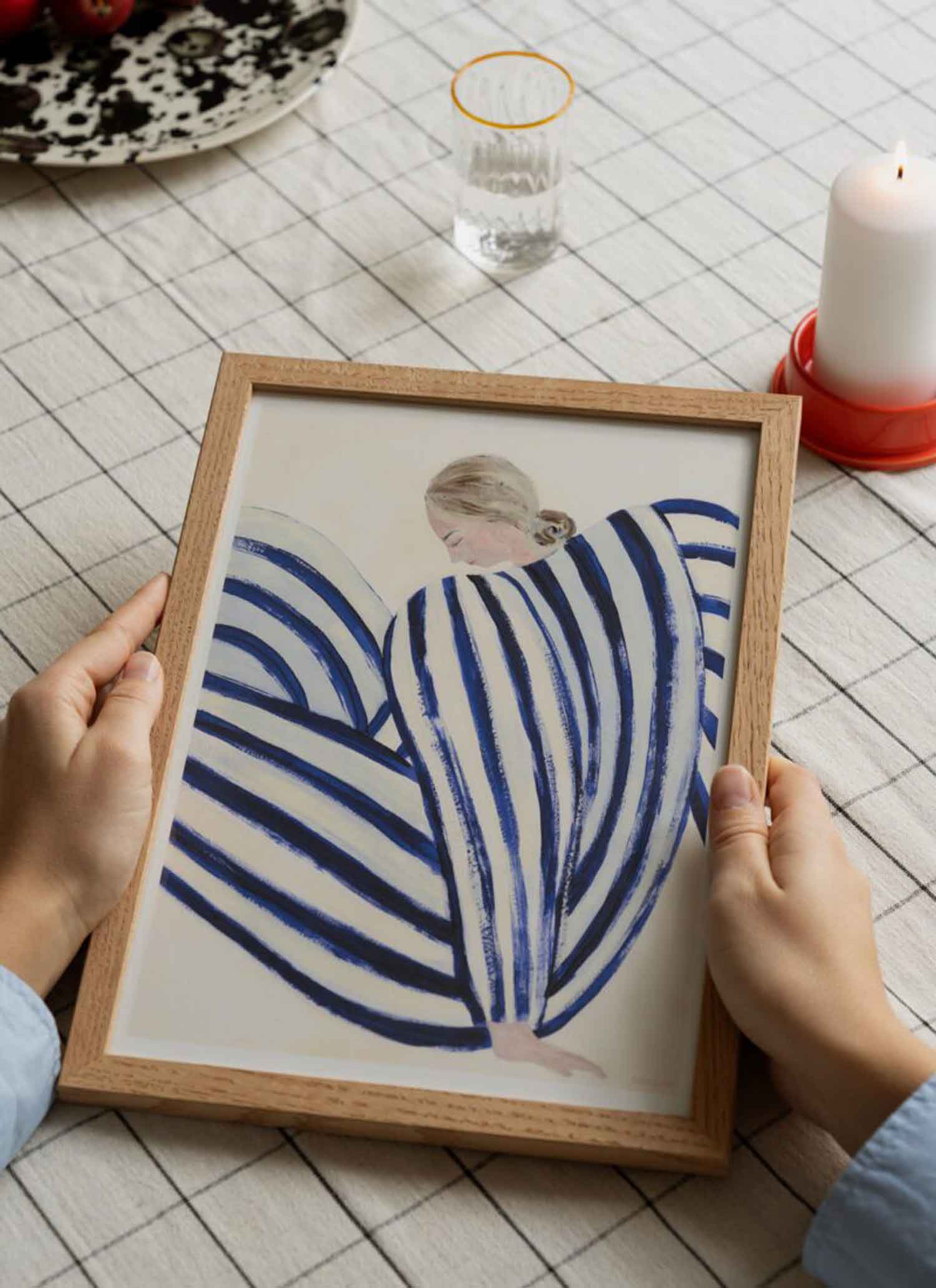 소피아 린드 Sofia Lind Blue Stripe At Concorde 그림 아트포스터 인테리어포스터 거실 액자