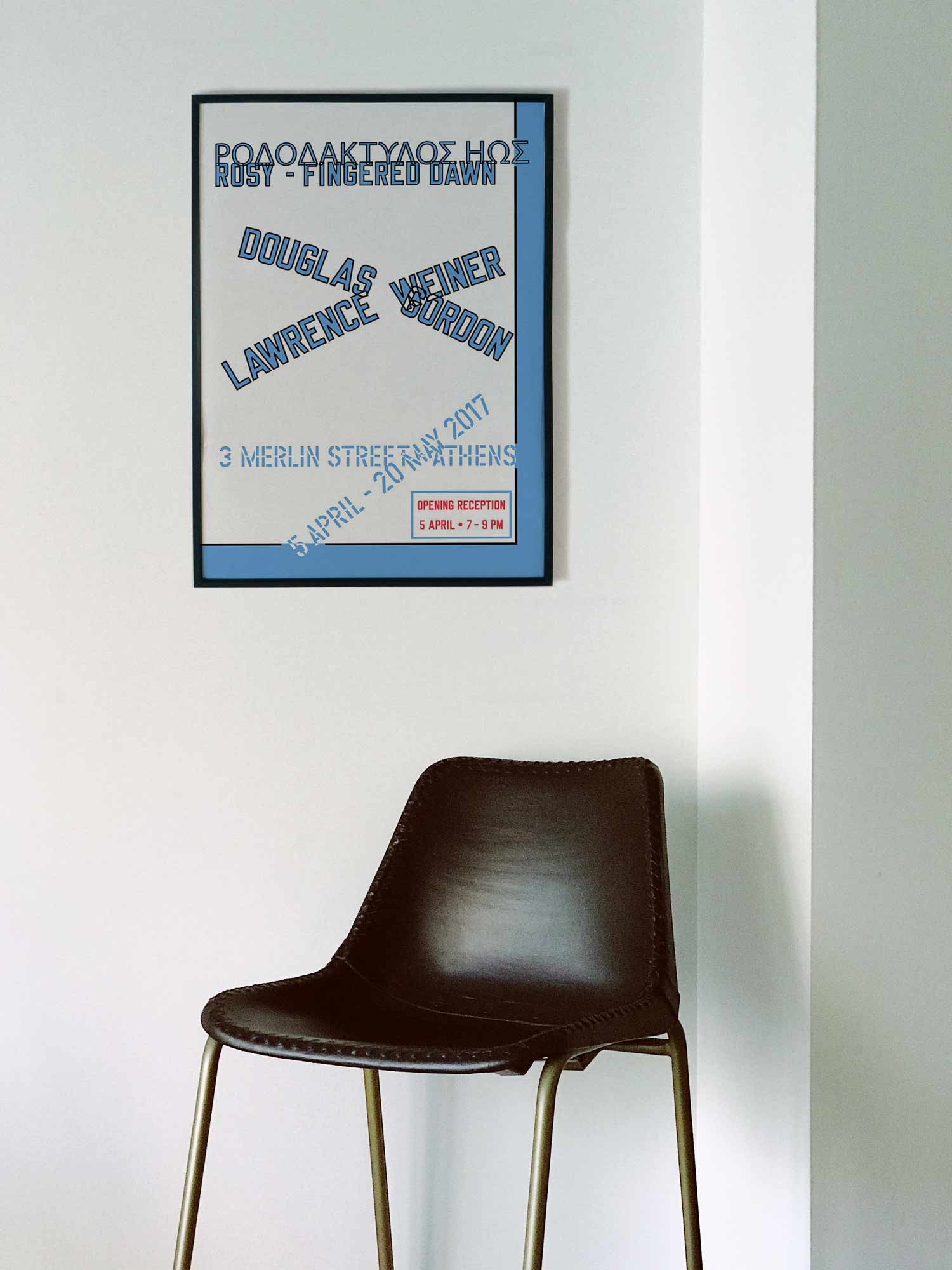 로렌스 와이너 타이포 그래픽 대형 아트포스터 인테리어포스터 거실 액자