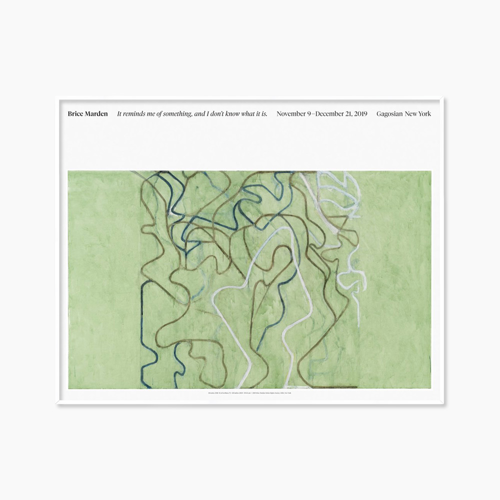 [브라이스 마든] Brice Marden (액자 포함) 88.6 × 68.6 cm