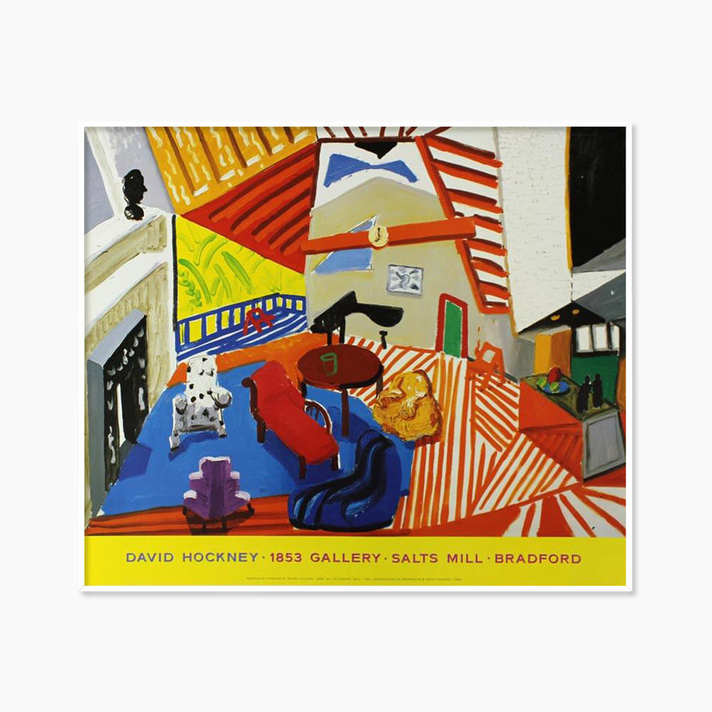 [데이비드 호크니 Original Vintage] Montcalm Interior at 7 o'clock (액자 포함) 83.4 x 70 cm