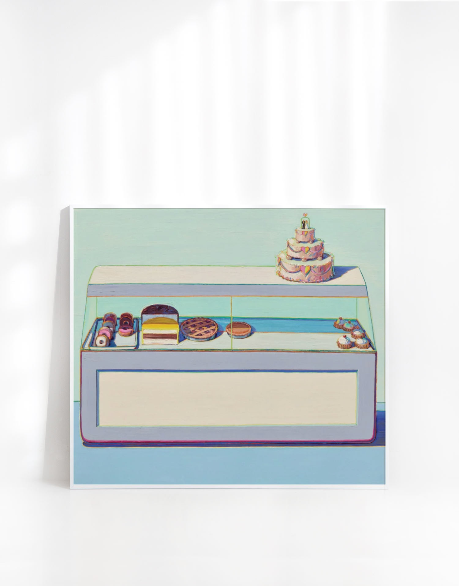 [웨인 티보] Bakery Case 47.2 x 42 cm - 케이크 베이커리 빵집 명화 그림 액자