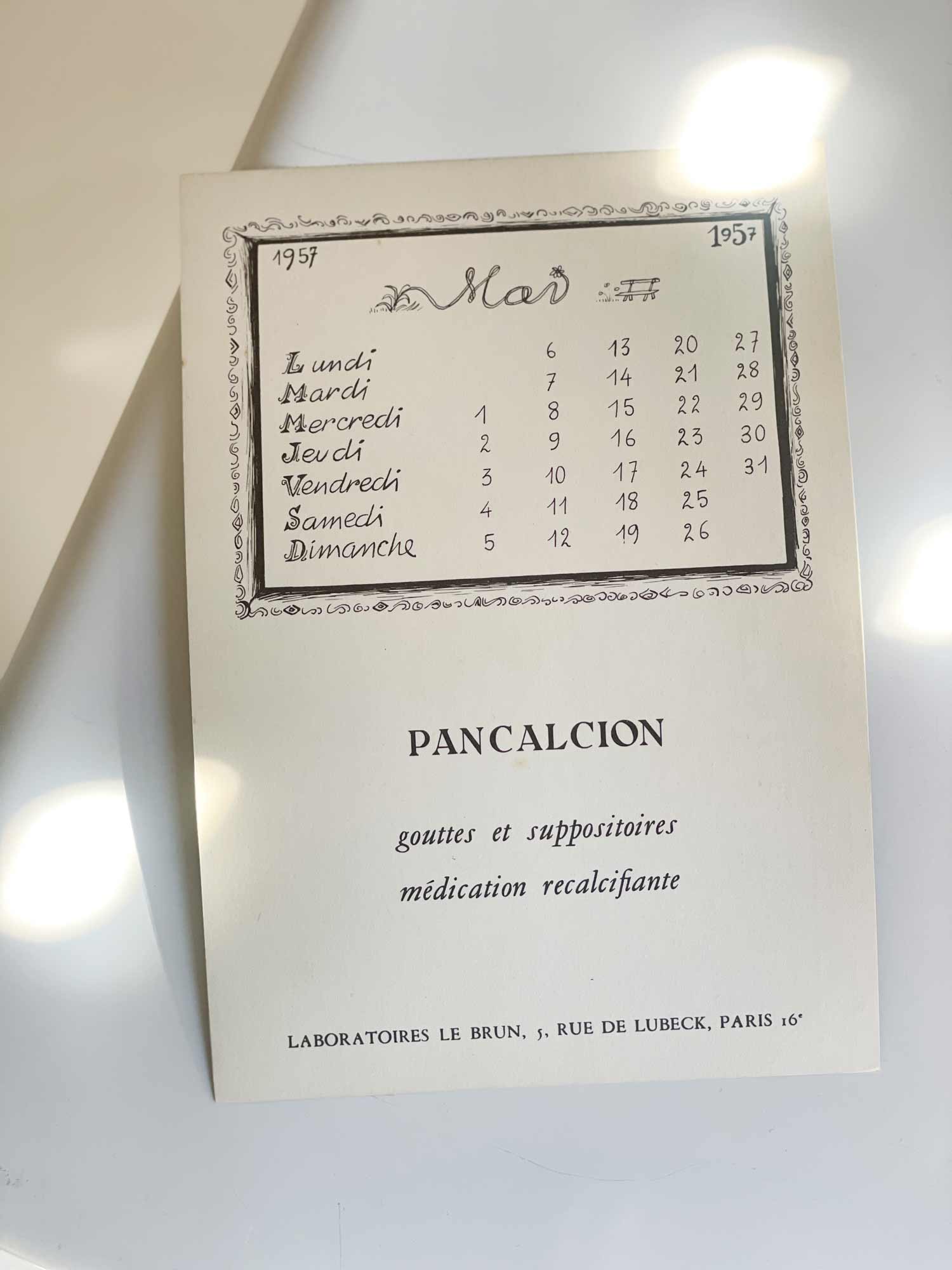 빈티지 장자크 상페 양면 달력 아트포스터 인테리어포스터 액자