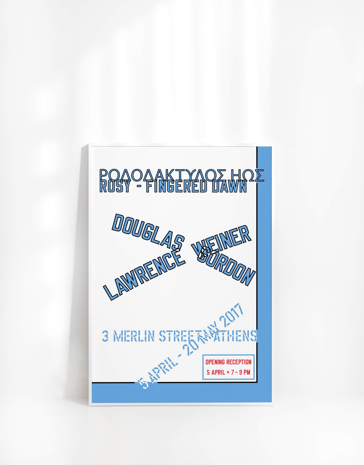 로렌스 와이너 타이포 그래픽 대형 아트포스터 인테리어포스터 거실 액자