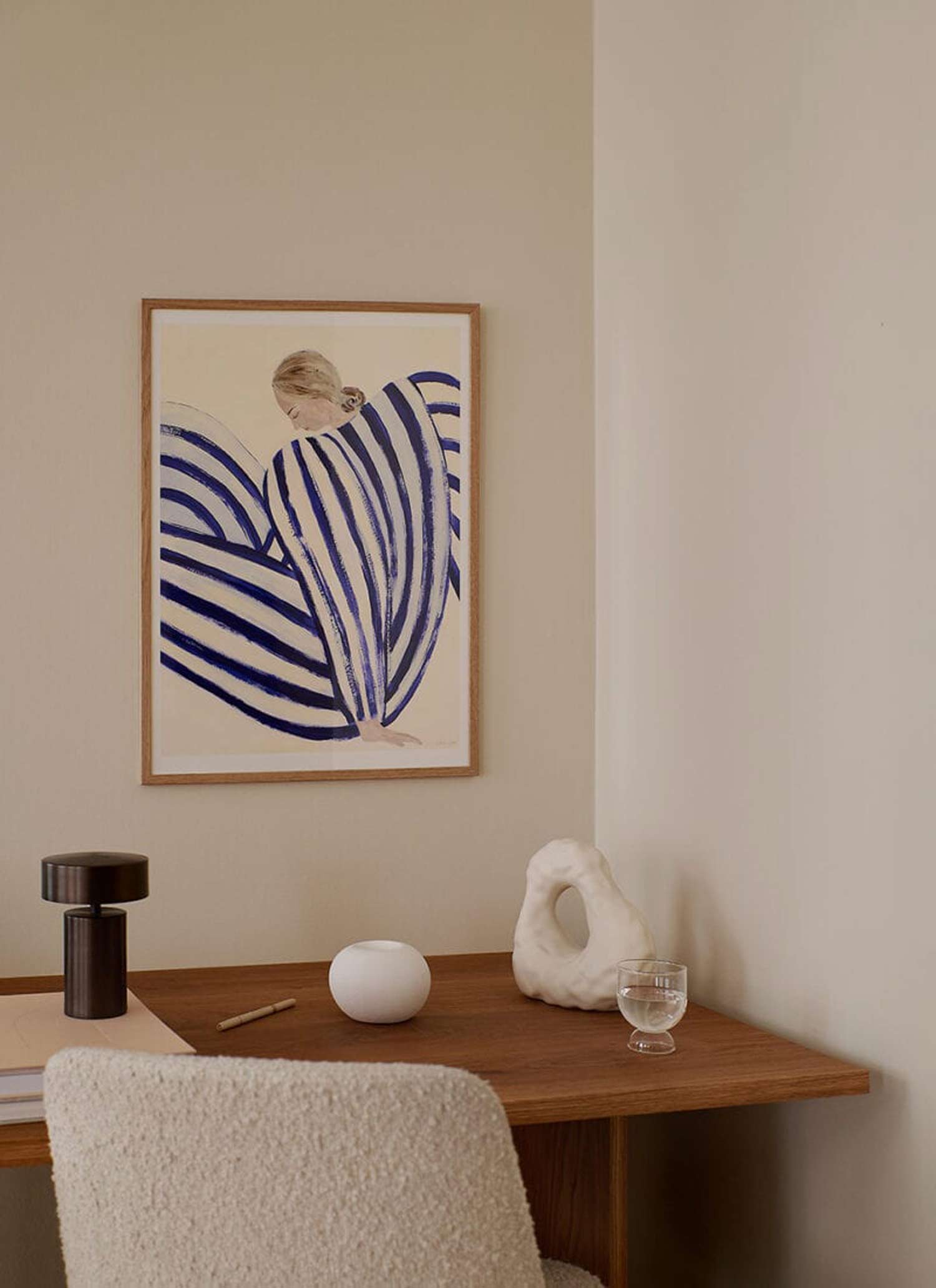 소피아 린드 Sofia Lind Blue Stripe At Concorde 그림 아트포스터 인테리어포스터 거실 액자