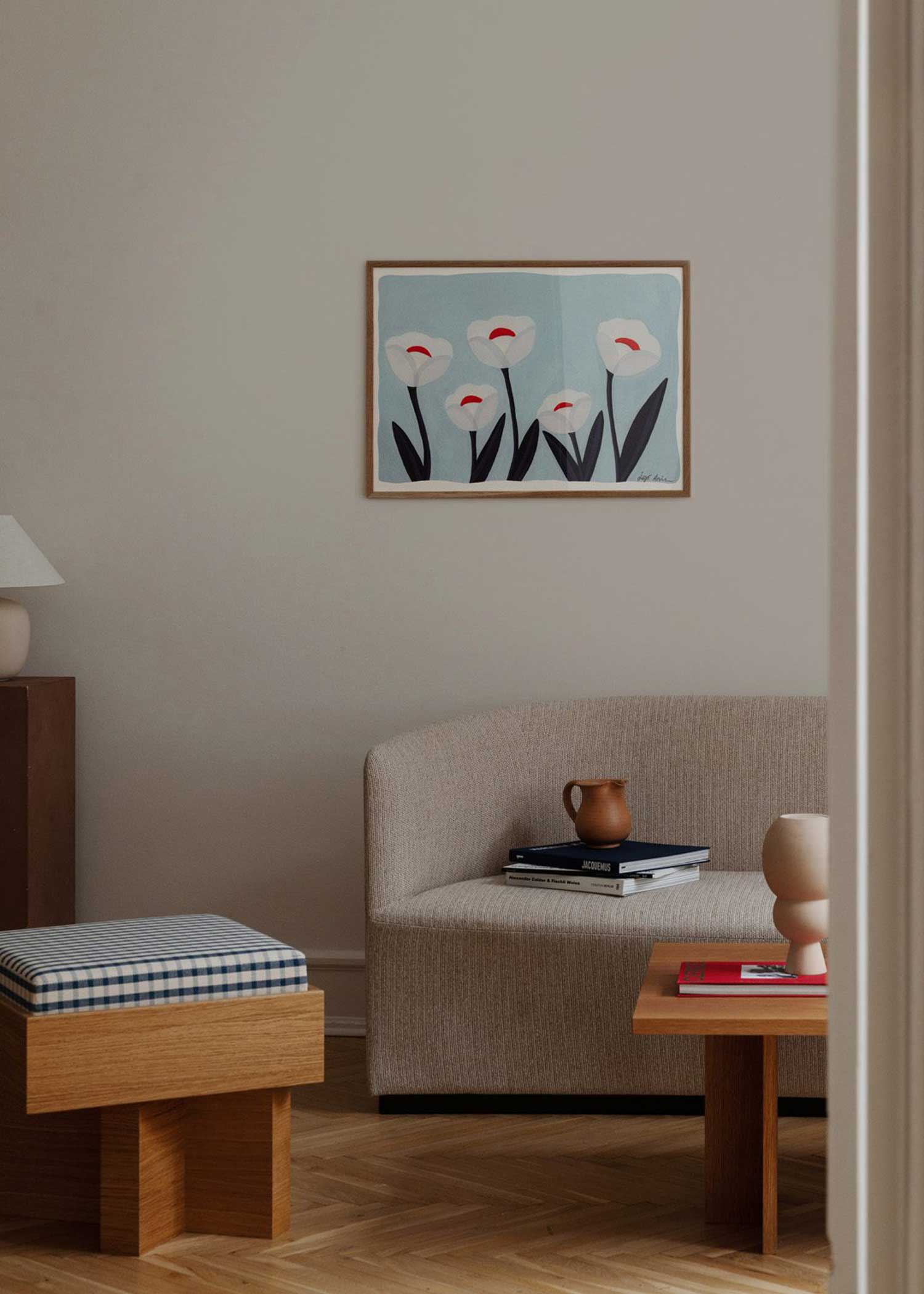 이가 코시츠카 Flowers 01 Iga Kosicka 50 x 70 cm 인테리어액자 아트포스터 더포스터클럽 꽃 플라워