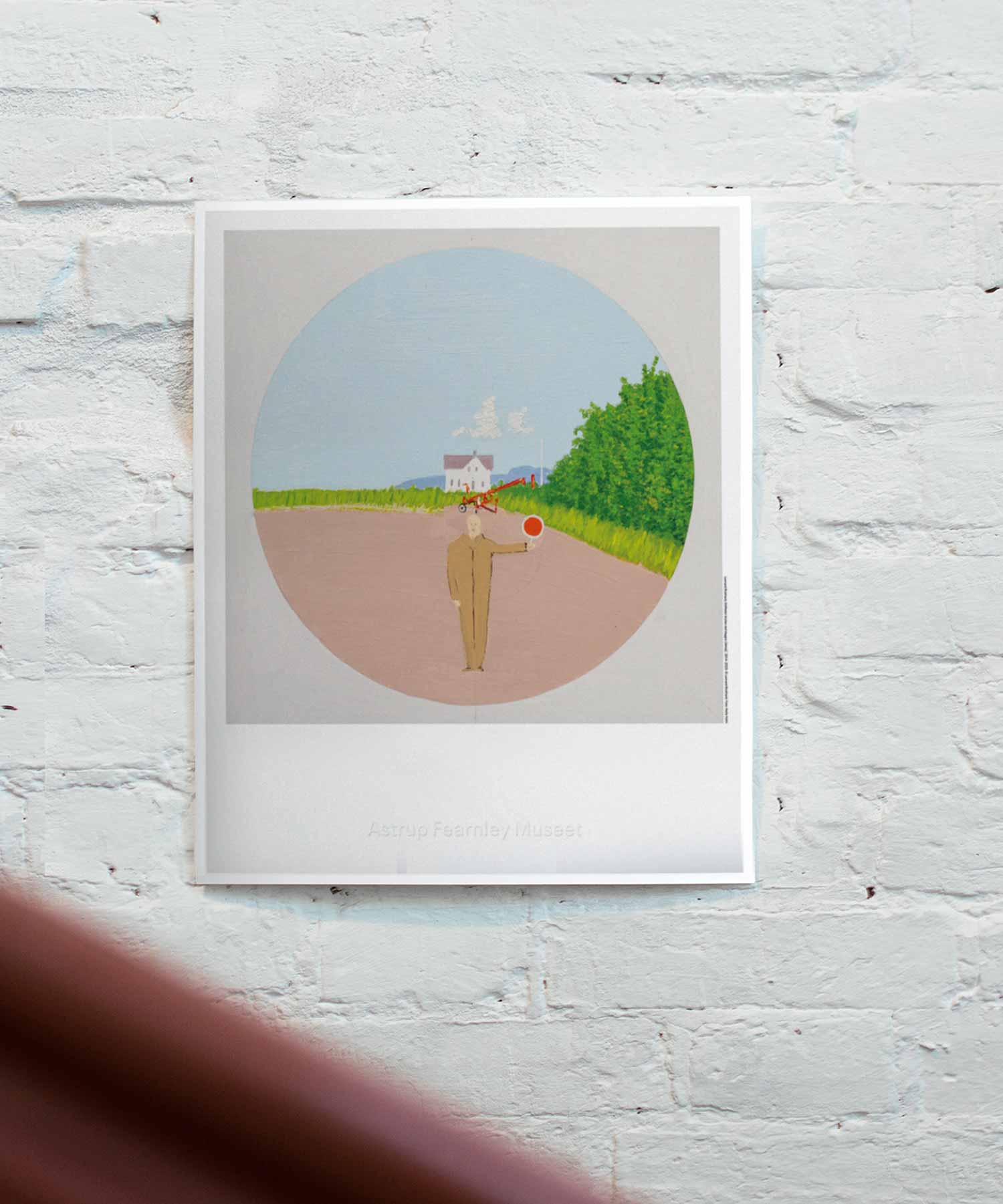 [레오나드 릭하드] Stillheten (액자 포함) 50 x 60 cm  일러스트 그림 집 하우스 홈 원형 동그라미 포스터