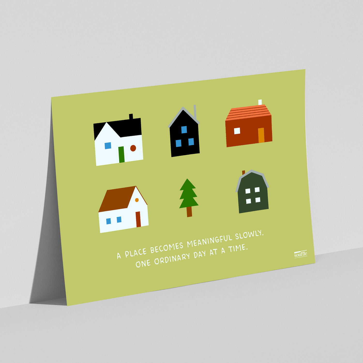 [souffle] Home, Slowly Green 42 x 29.7 cm