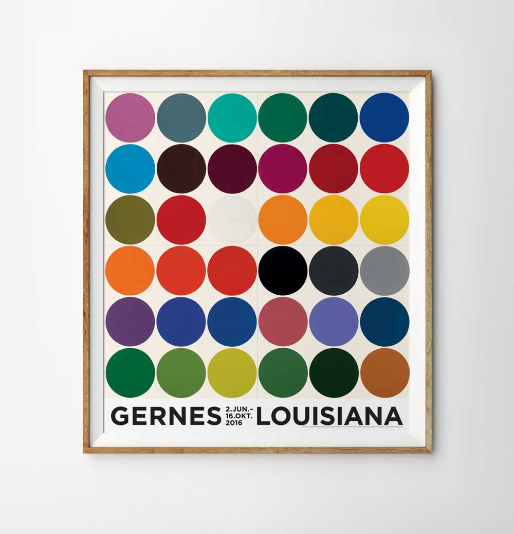 폴 게르네스 원형 포스터 액자