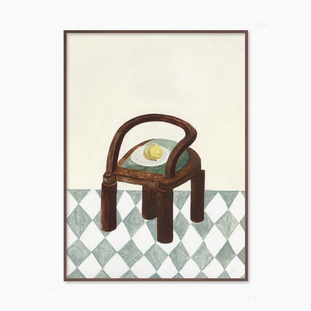 이사벨 반데플라세 Isabelle Vandeplassche Chair with Fruit 미니 소형 그림 아트포스터 인테리어포스터 거실 액자