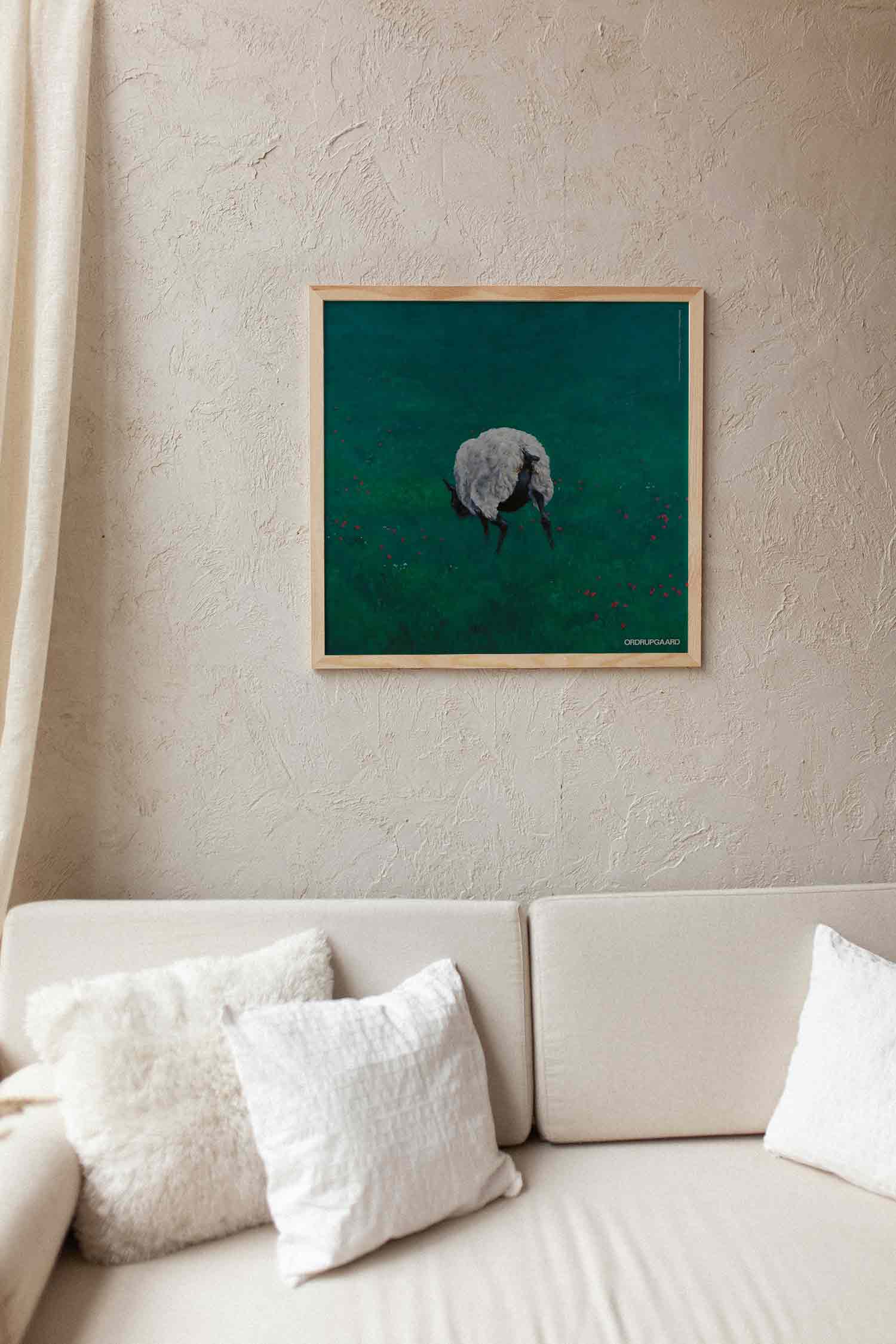 동물 양 아트포스터