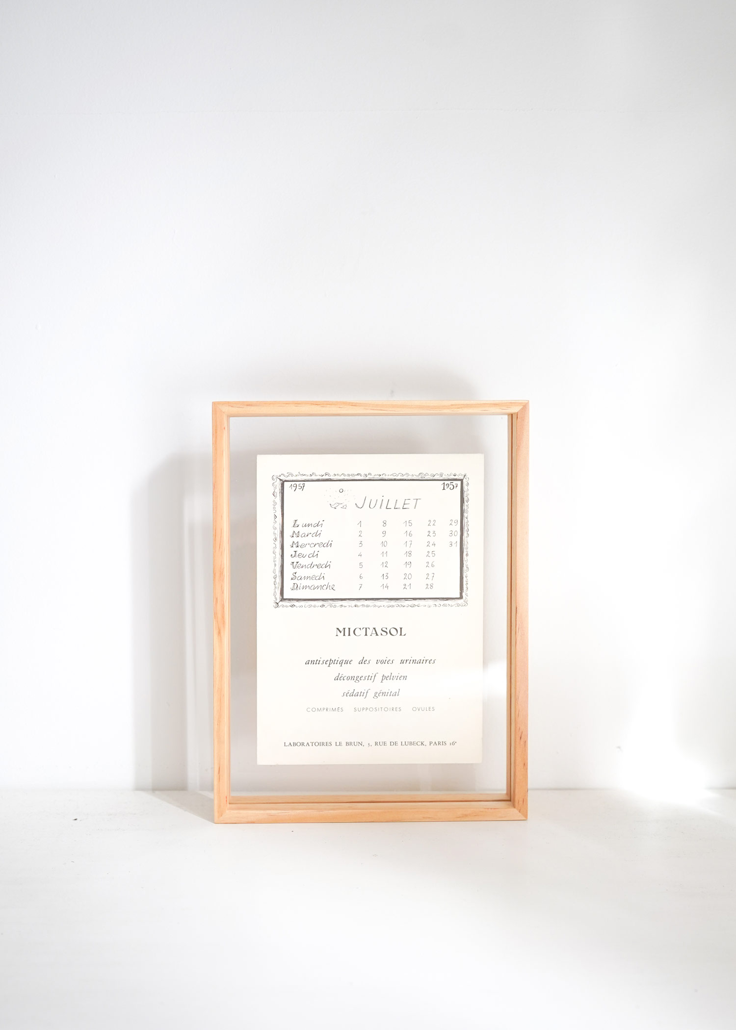 빈티지 장자크 상페 양면 달력 아트포스터 인테리어포스터 액자