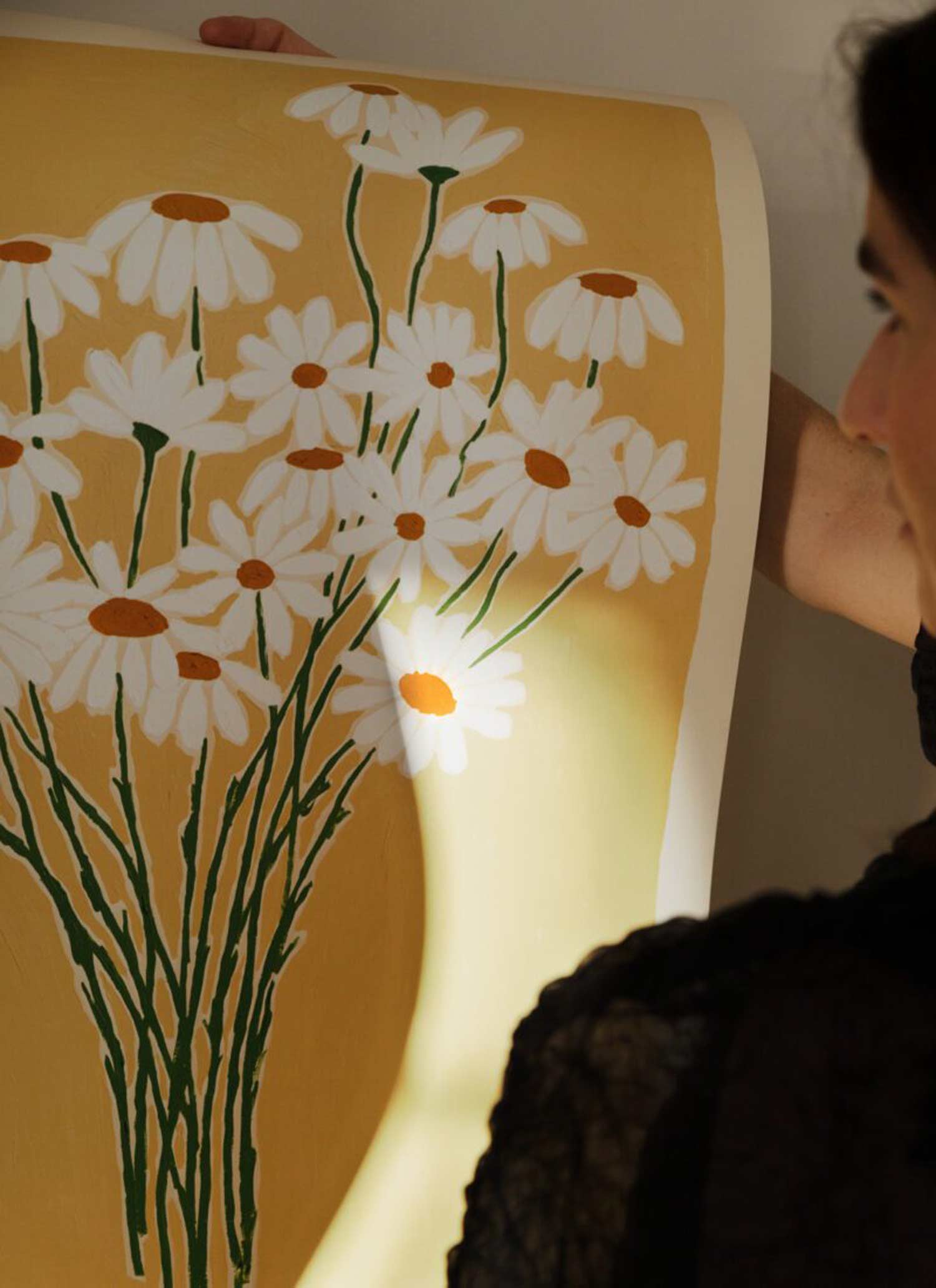 카를라 야노스 Carla Llanos Orange Flowers 꽃 화병 그림 아트포스터 인테리어포스터 거실 액자