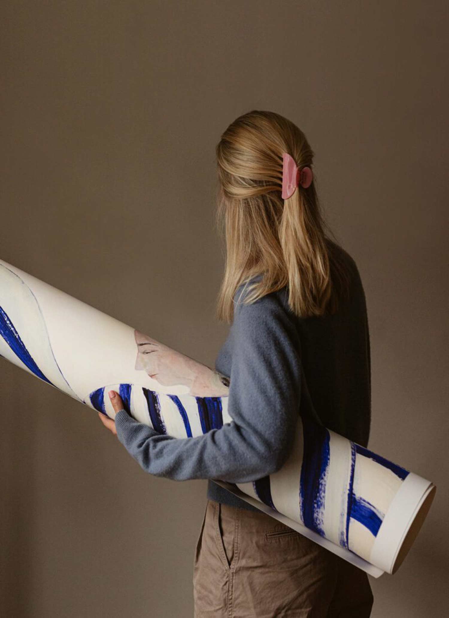 소피아 린드 Sofia Lind Blue Stripe At Concorde 그림 아트포스터 인테리어포스터 거실 액자