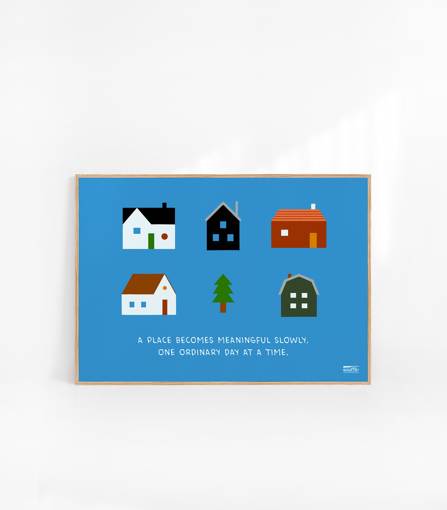 [souffle] Home, Slowly Blue 42 x 29.7 cm