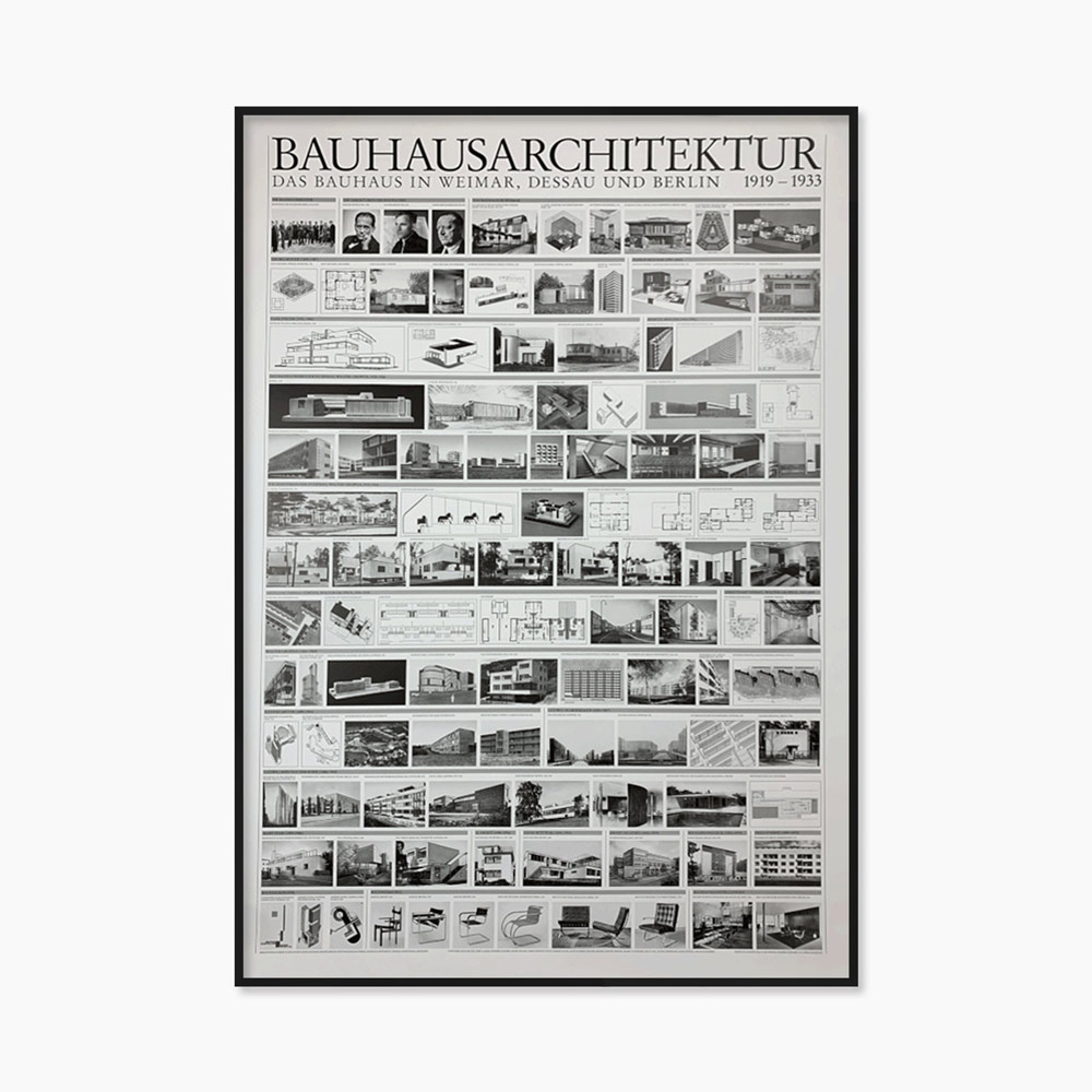 [Bauhaus Original Vintage] Bauhaus Architecture 1919-1933 (액자 포함) 70 x 100cm