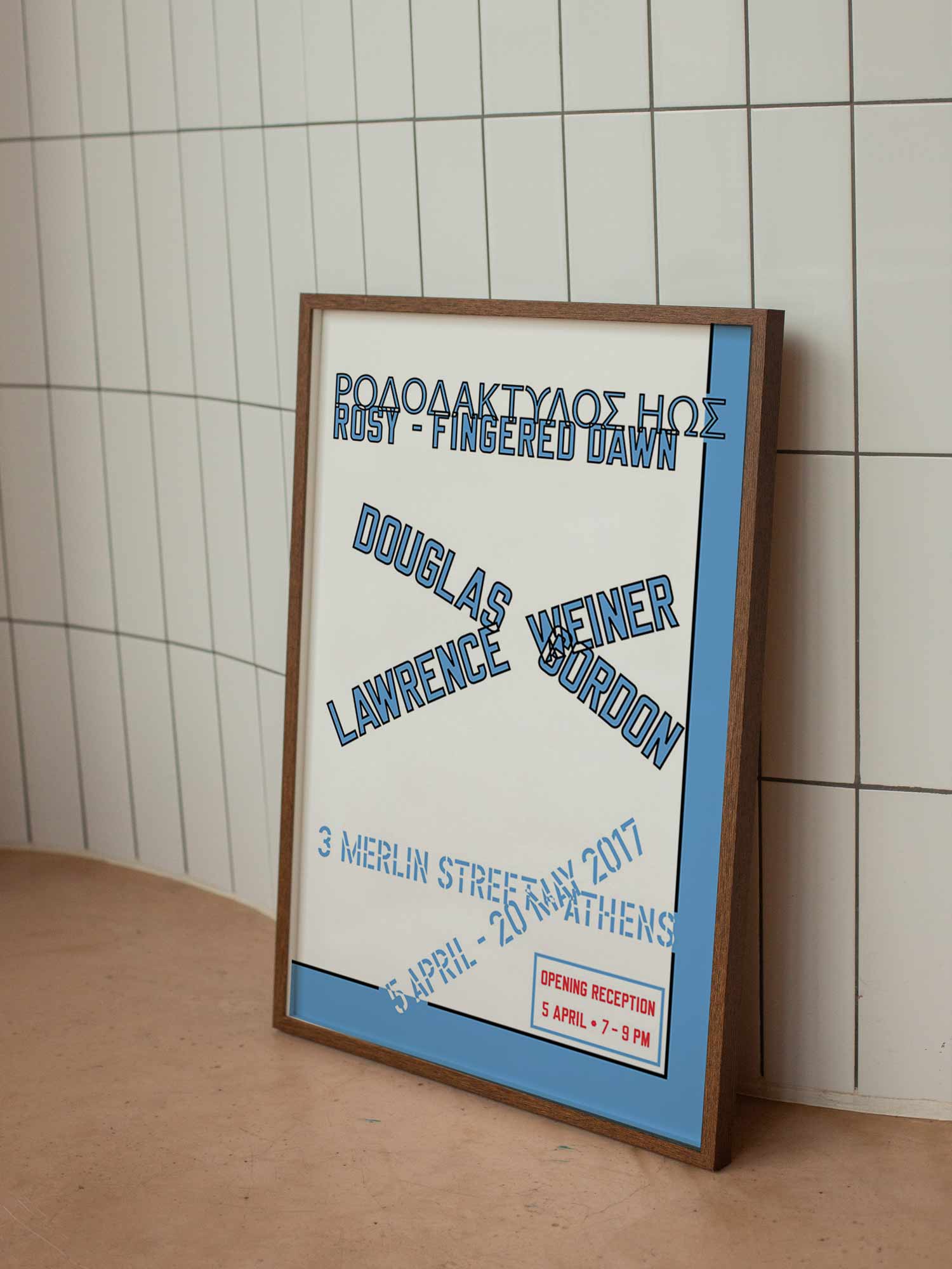 로렌스 와이너 타이포 그래픽 대형 아트포스터 인테리어포스터 거실 액자