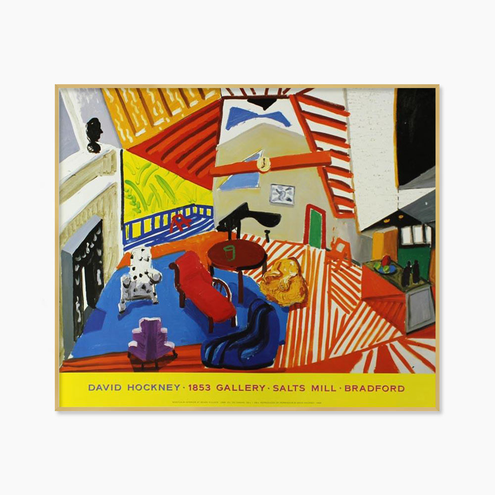 [데이비드 호크니 Original Vintage] Montcalm Interior at 7 o'clock (액자 포함) 83.4 x 70 cm