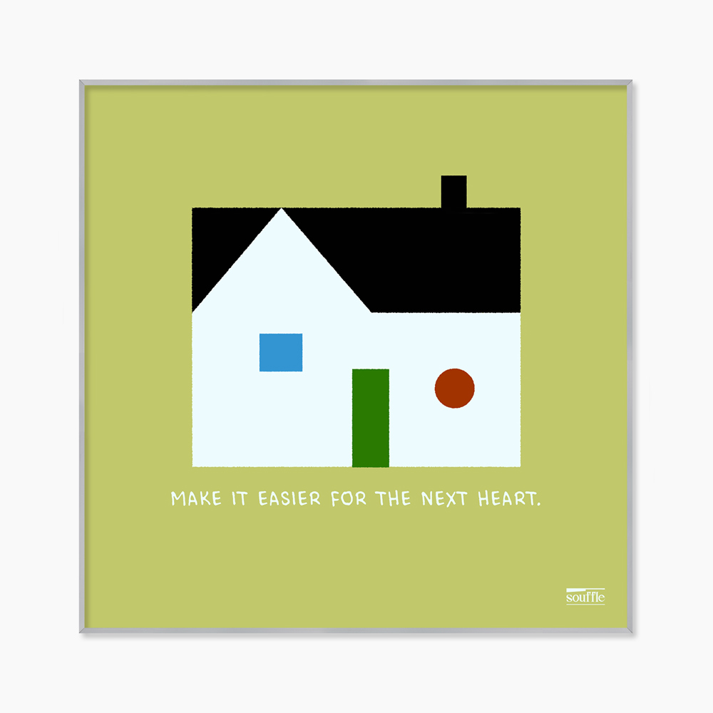 [souffle] Home, Slowly Green 20.3 x 20.3 cm