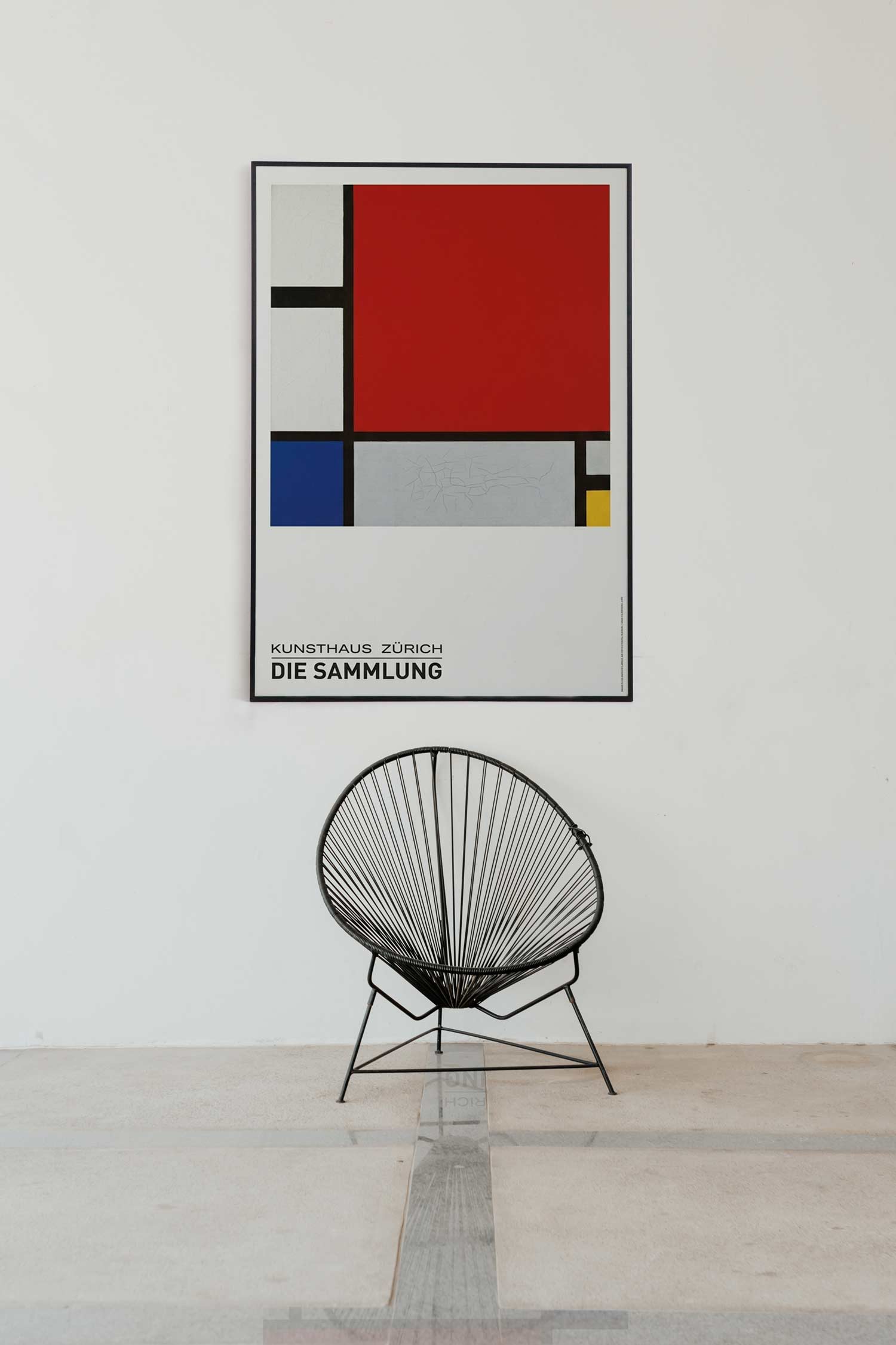 피에트 몬드리안 Piet Mondrian 명화 그림 대형액자 아트포스터 인테리어포스터 거실액자 파랑 빨강 노랑