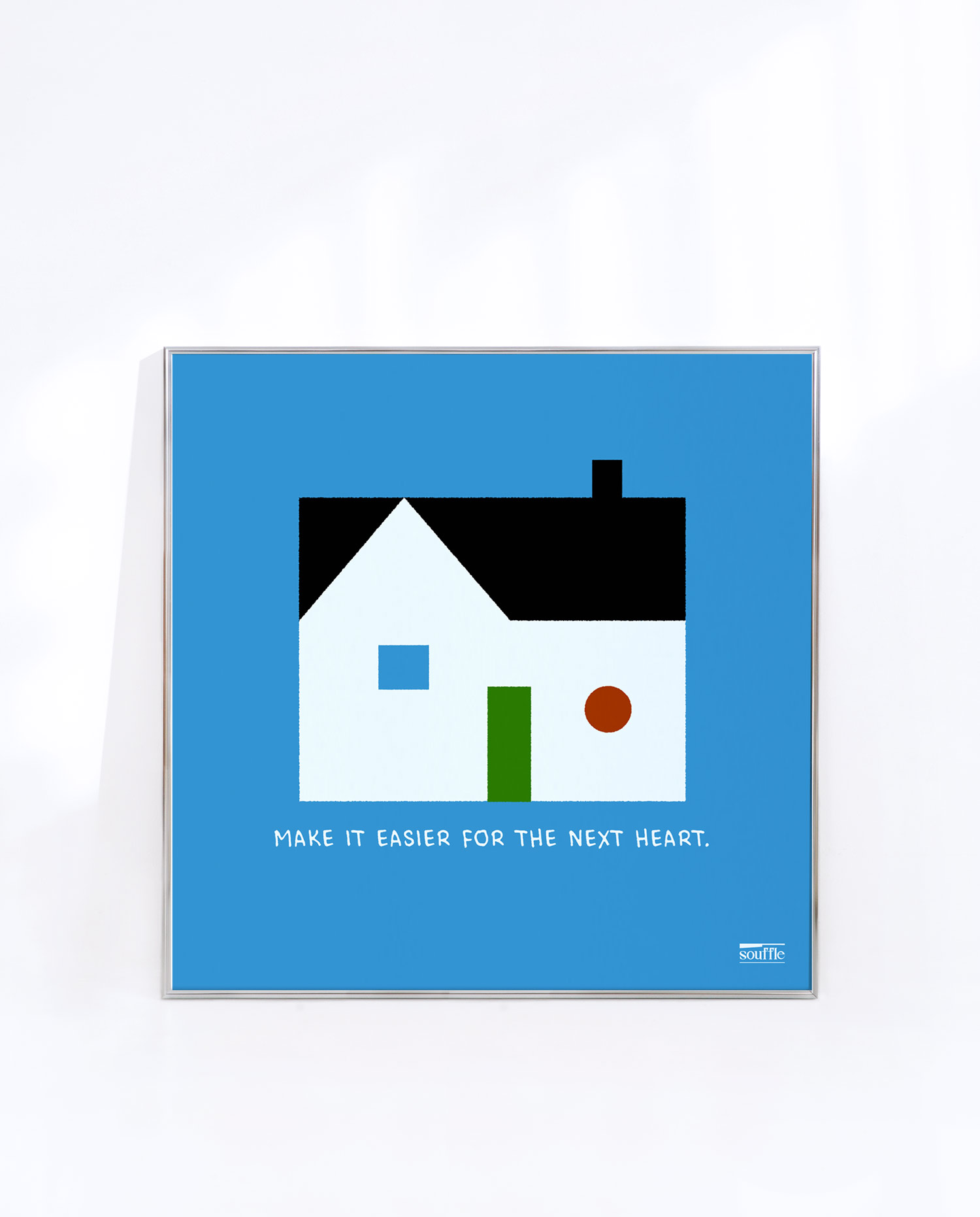 [souffle] Home, Slowly Blue 20.3 x 20.3 cm