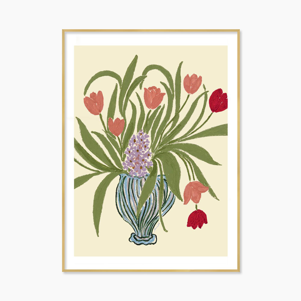 아닌 세실리 이베르센 Anine Cecilie Iversen Weekend Arrangement 꽃 화병 그림 아트포스터 인테리어포스터 거실 액자