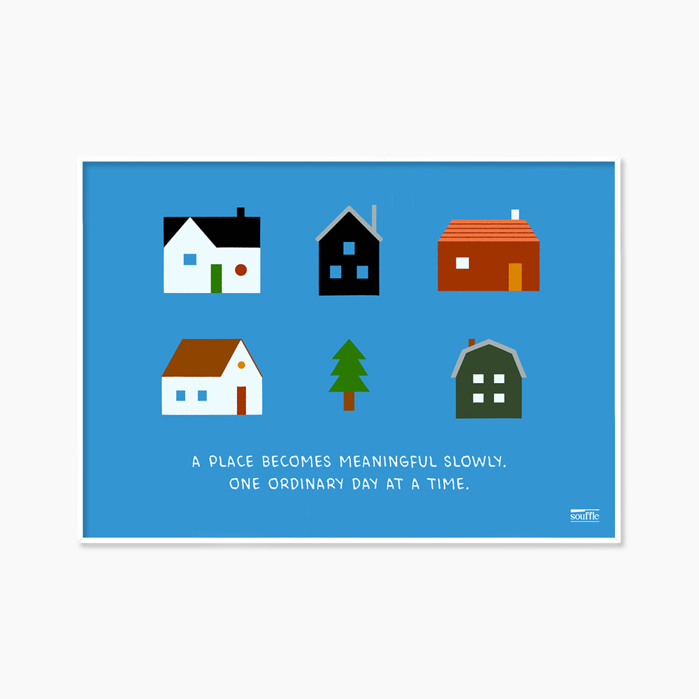 [souffle] Home, Slowly Blue 42 x 29.7 cm