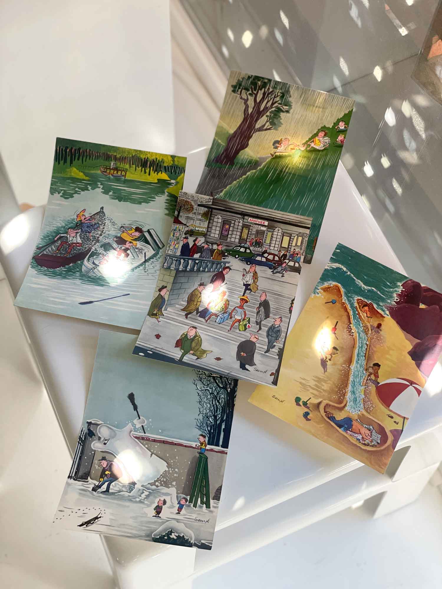 빈티지 장자크 상페 양면 달력 아트포스터 인테리어포스터 액자