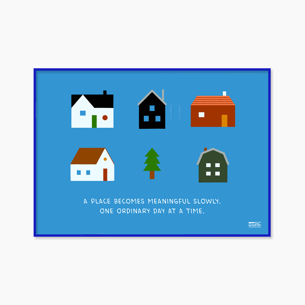 [souffle] Home, Slowly Blue 42 x 29.7 cm
