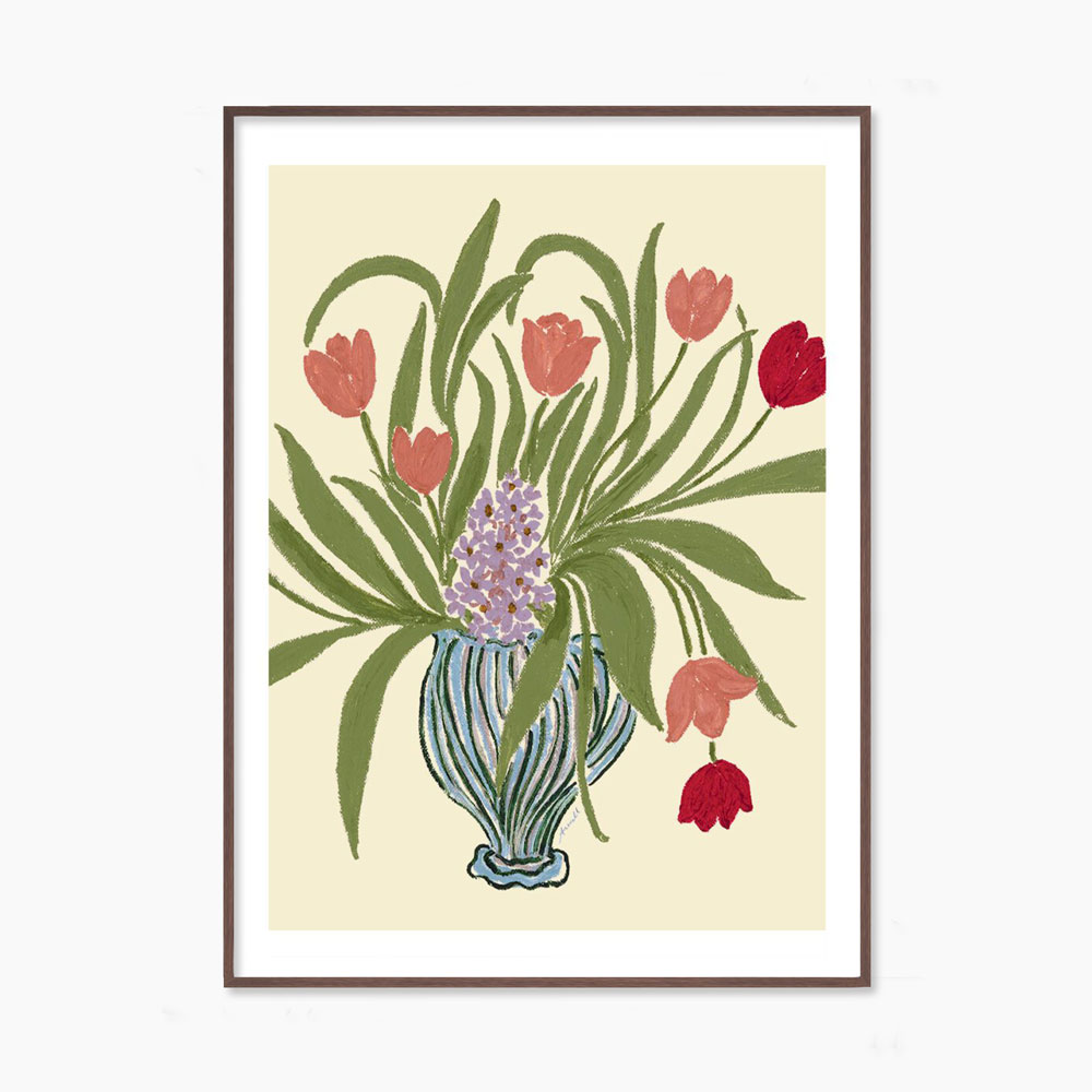 아닌 세실리 이베르센 Anine Cecilie Iversen Weekend Arrangement 꽃 화병 그림 아트포스터 인테리어포스터 거실 액자