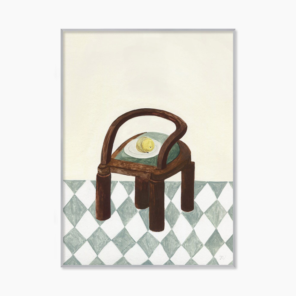 이사벨 반데플라세 Isabelle Vandeplassche Chair with Fruit 미니 소형 그림 아트포스터 인테리어포스터 거실 액자