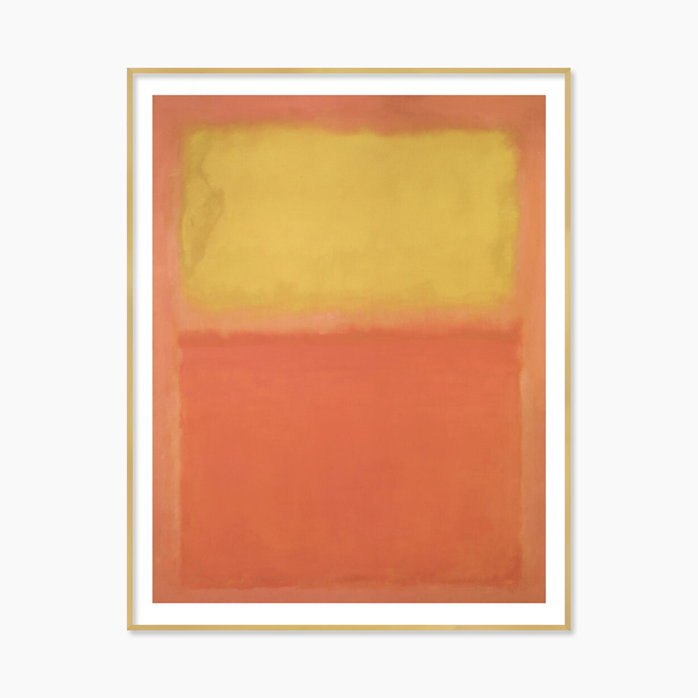 [마크 로스코] Orange and Yellow, Large (액자 포함) 81 x 101 cm