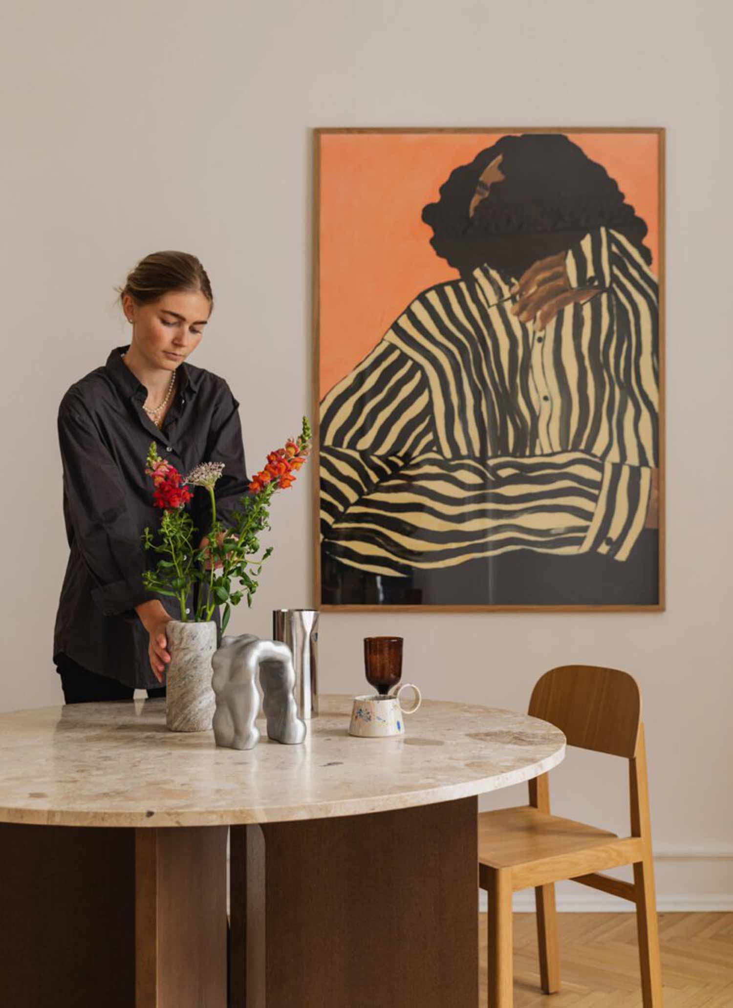 한나 피터슨 Hanna Peterson Serene Stripes그림 아트포스터 인테리어포스터 거실 액자