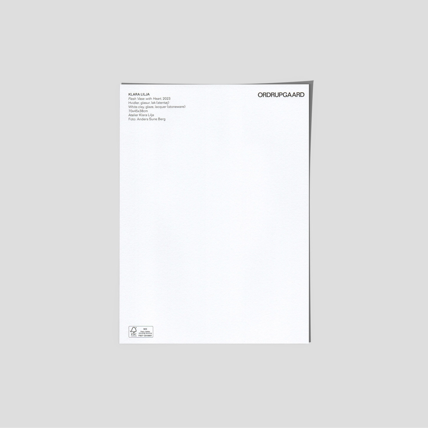 클라라 릴자 도자기 작품 엽서 시리즈