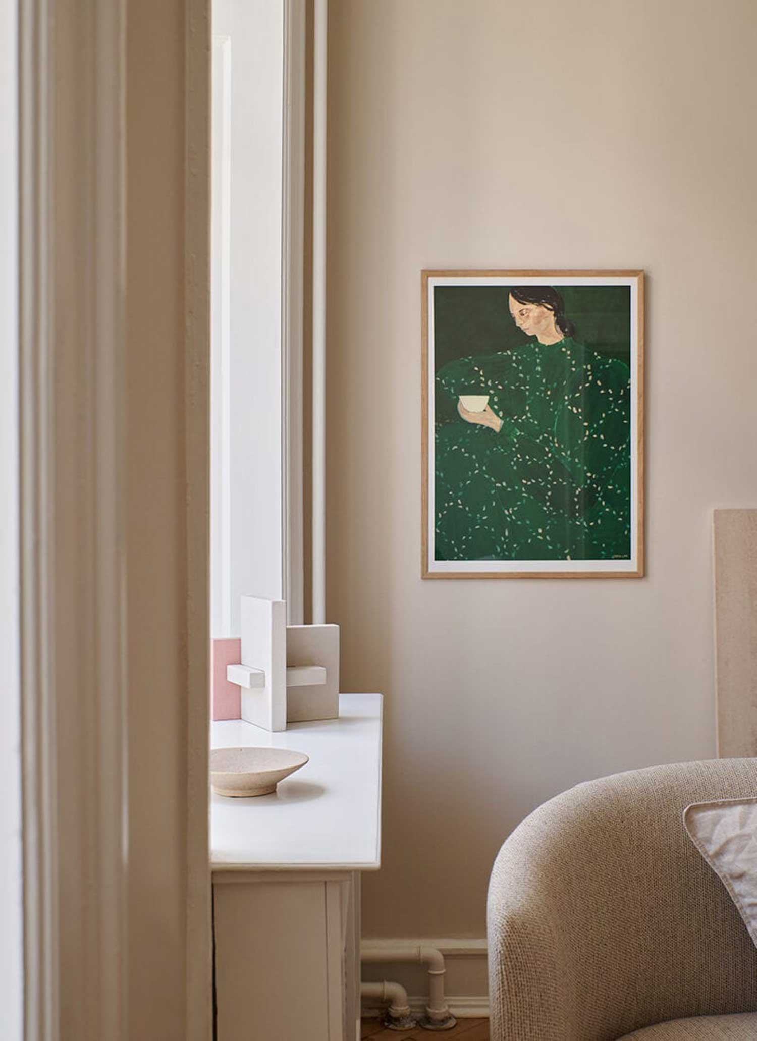 소피아 린드 Coffee Alone At Place De Clichy 그림 아트포스터 인테리어포스터 거실 액자