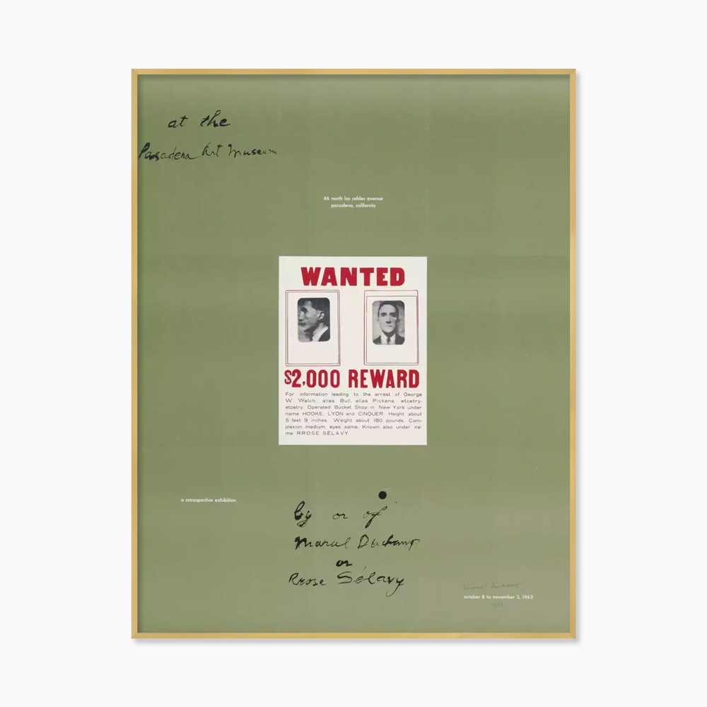 [마르셀 뒤샹] 1963 Exhibition (액자 포함) 50.8 x 65.5 cm