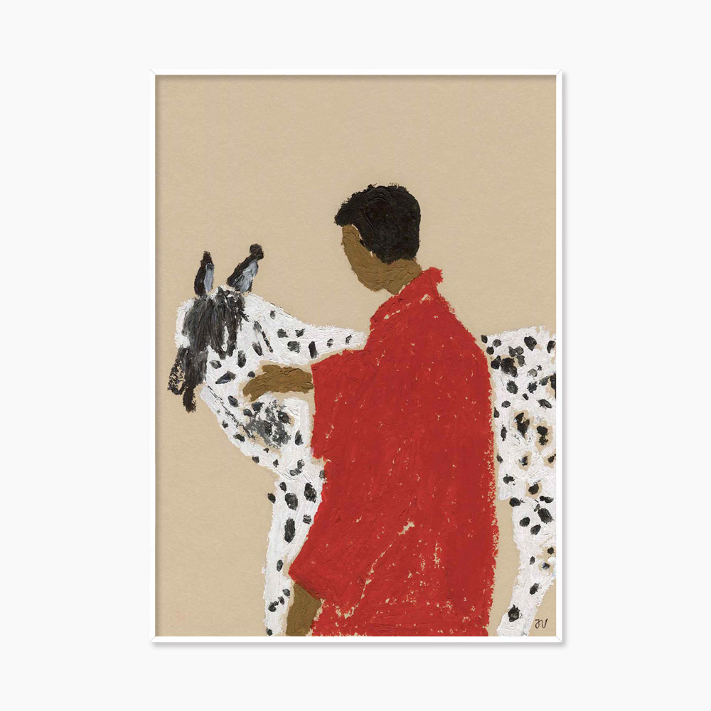 이사벨 반데플라세 Isabelle Vandeplassche Spotted Horse 말 얼룩말 미니 소형 그림 아트포스터 인테리어포스터 거실 액자