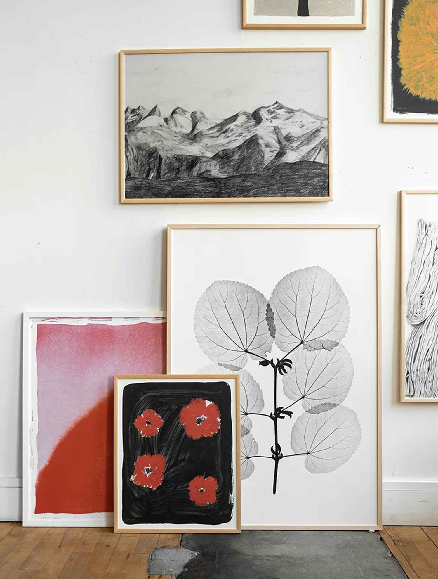 소피아 린드 파인리틀데이 꽃 플라워 Scarlet Pimpernel 그림 아트포스터 인테리어포스터 거실 액자