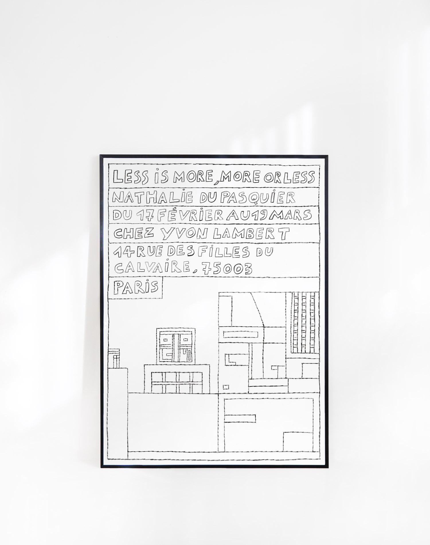 나탈리 뒤 파스퀴에 아트포스터 드로잉 텍스트 포스터 액자