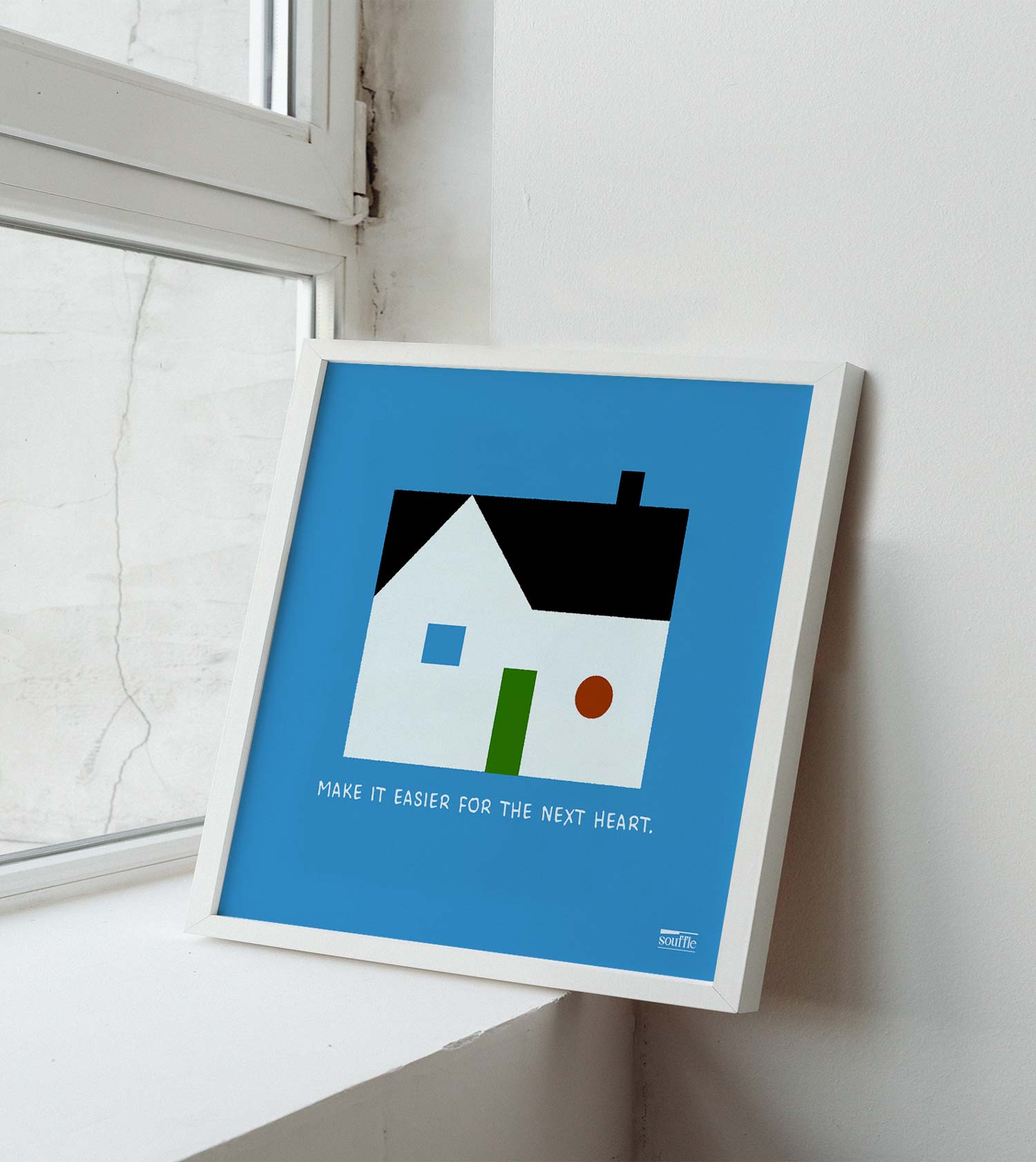 [souffle] Home, Slowly Blue 20.3 x 20.3 cm