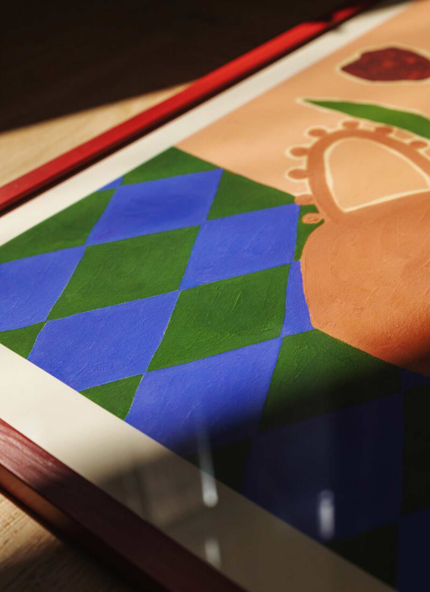 카를라 야노스 Red Tulips 꽃 화병 그림 아트포스터 인테리어포스터 거실 액자