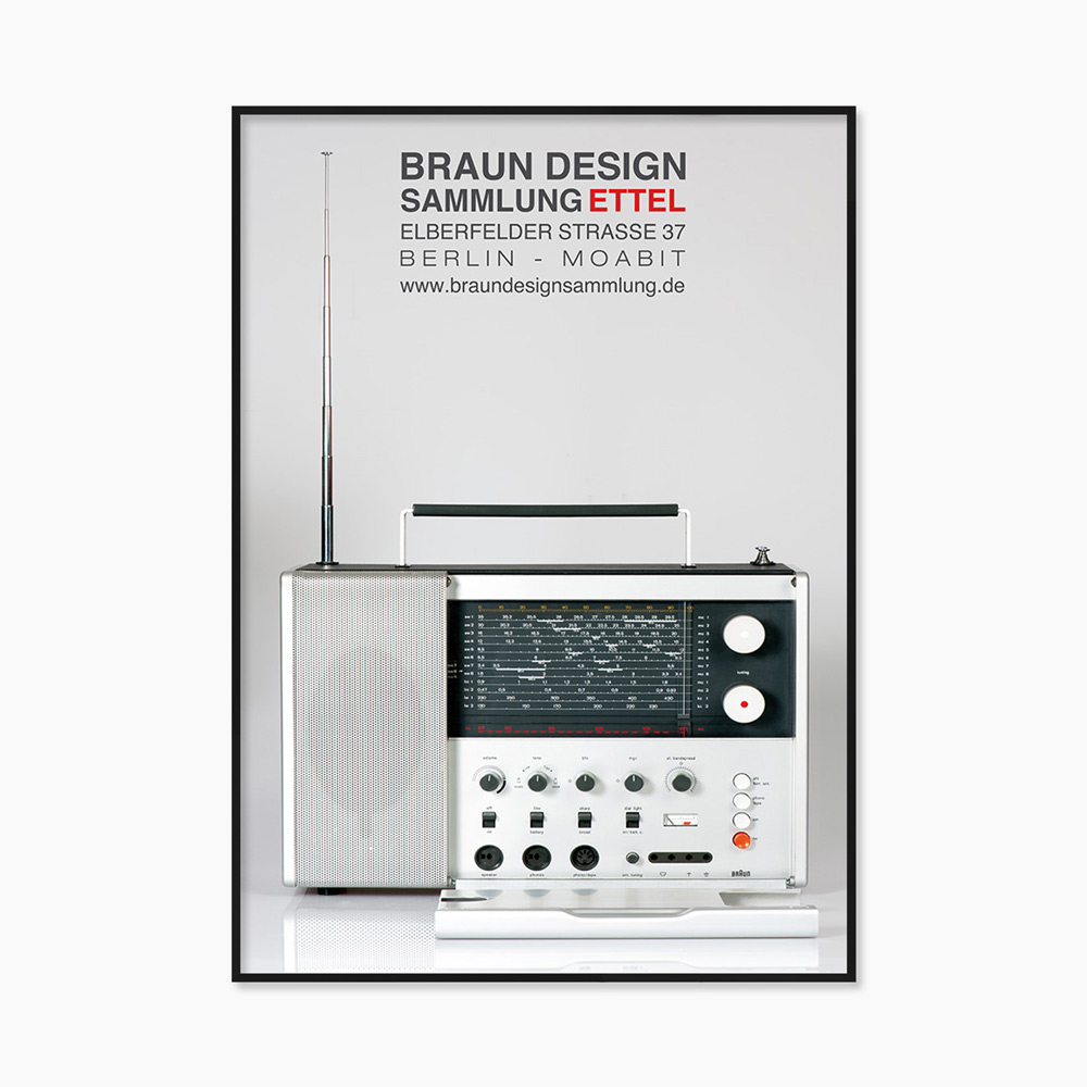[Braun Dieter Rams Original] Dieter Rams Radio T 1000 (액자 포함) 59 x 84 cm