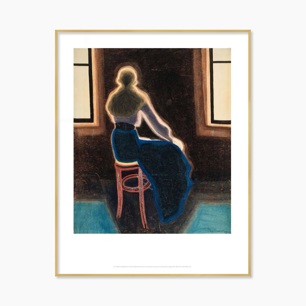 [레옹 스필리에르트] Woman on a Stool Repro (액자 포함) 28 x 35.5cm