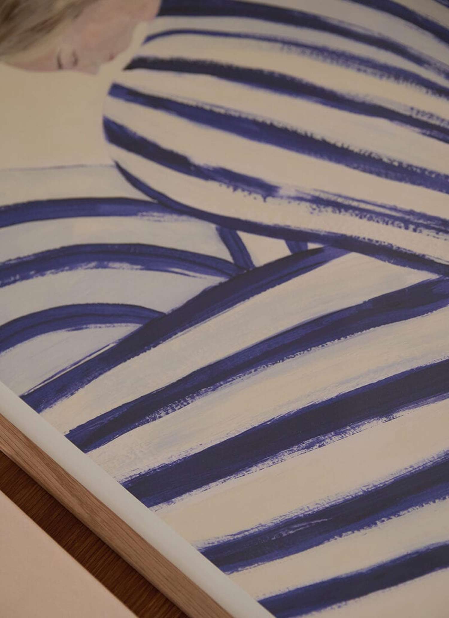 소피아 린드 Sofia Lind Blue Stripe At Concorde 그림 아트포스터 인테리어포스터 거실 액자