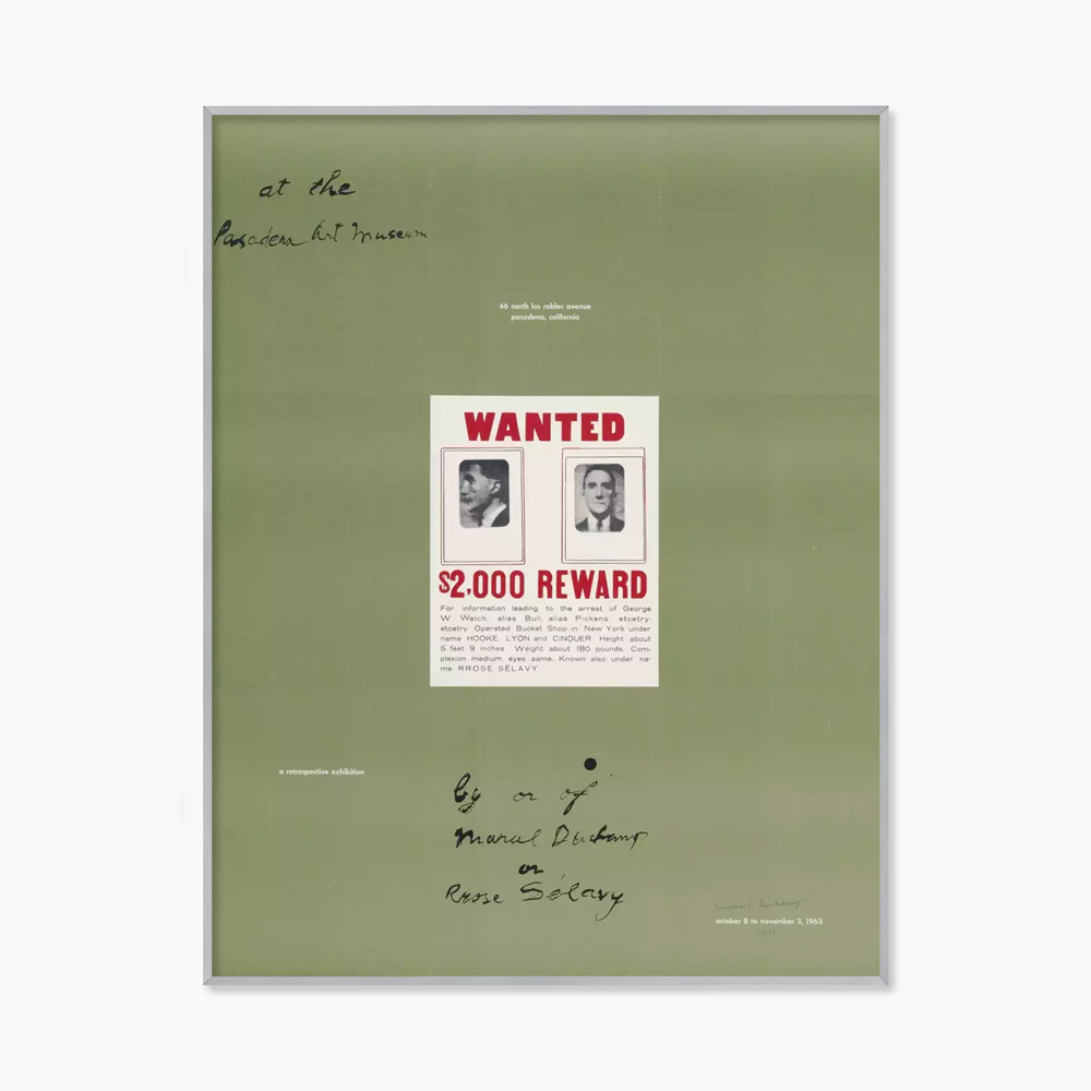 [마르셀 뒤샹] 1963 Exhibition (액자 포함) 50.8 x 65.5 cm