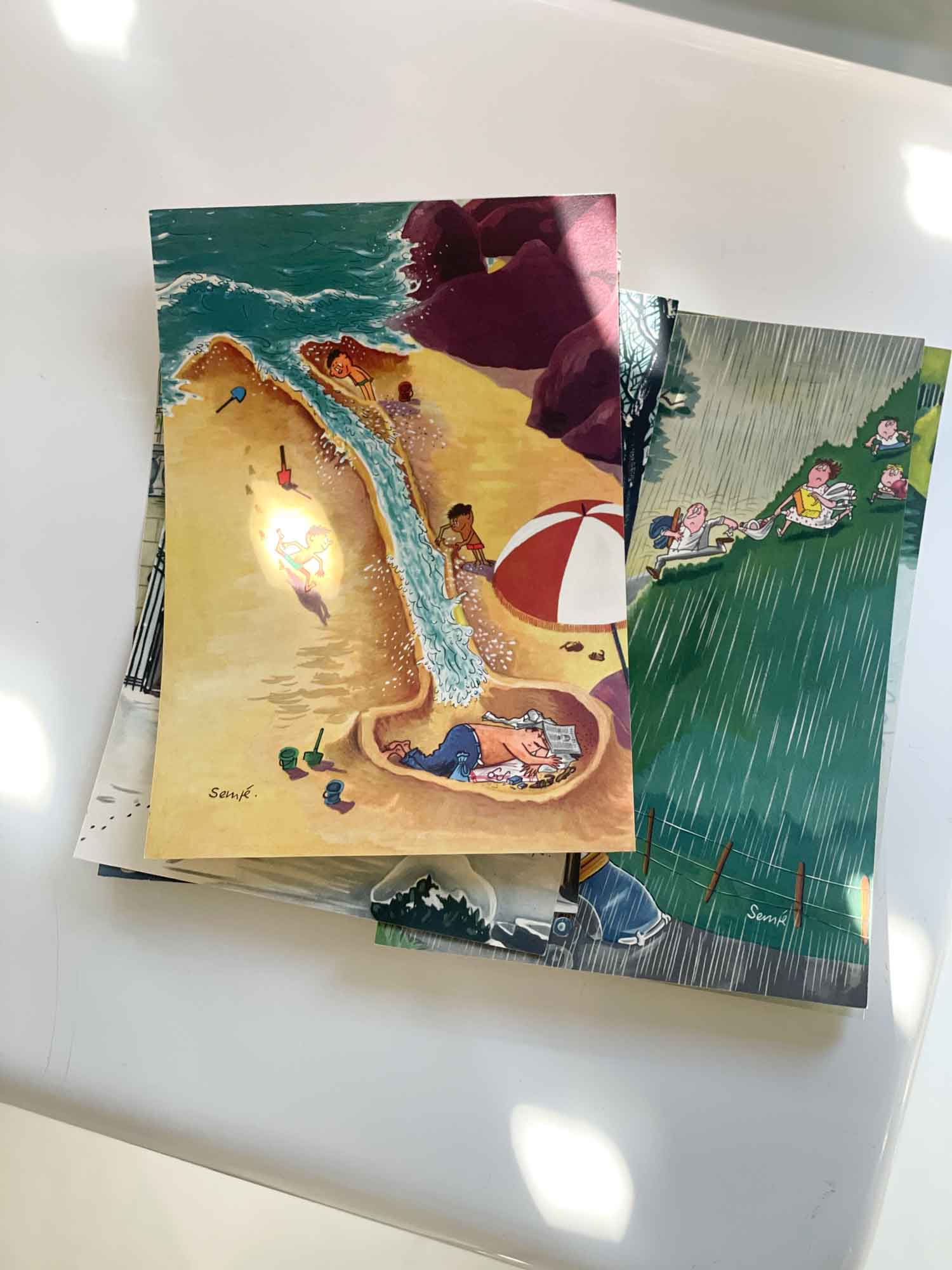 빈티지 장자크 상페 양면 달력 아트포스터 인테리어포스터 액자