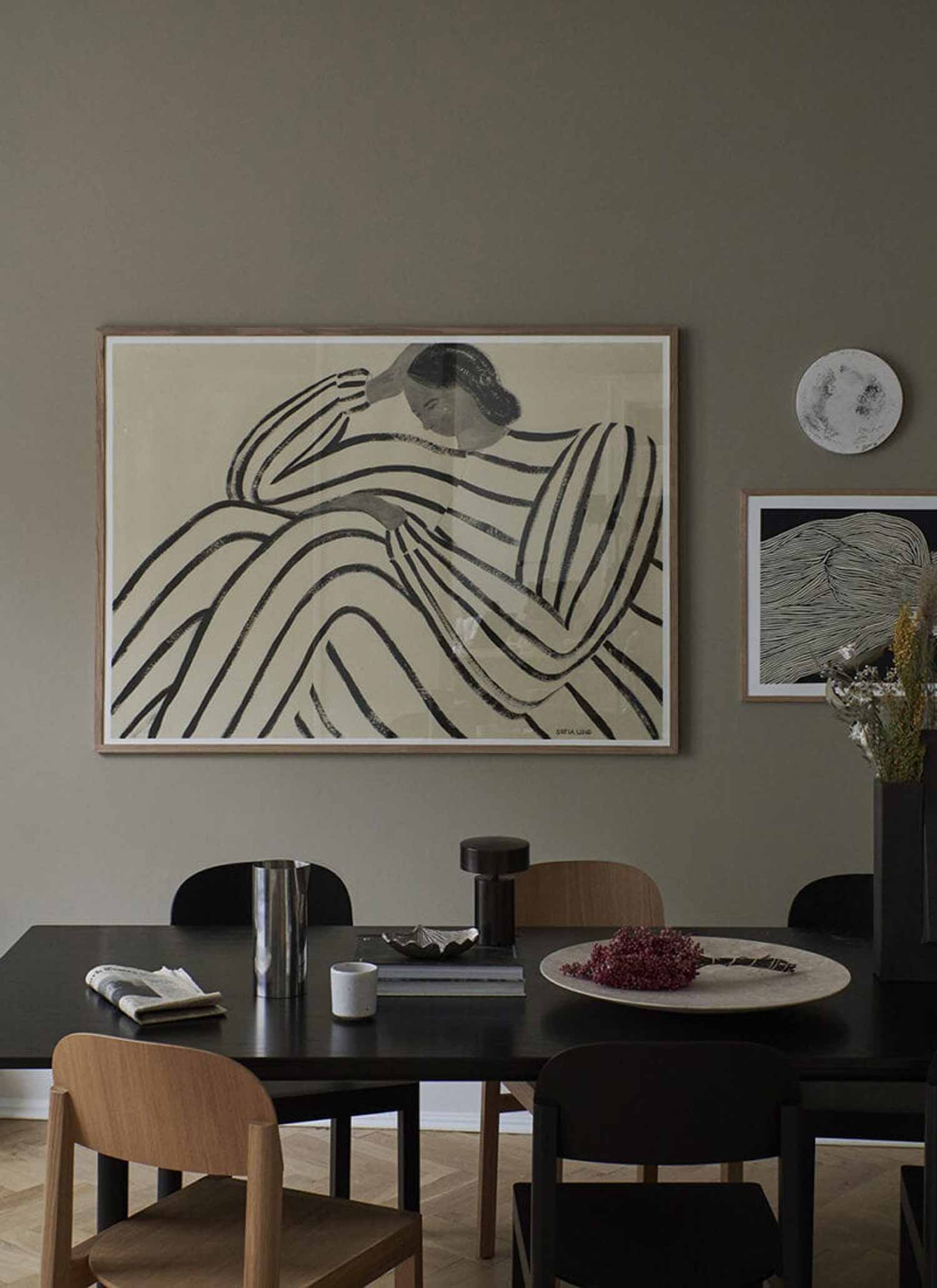 소피아 린드 Waiting 그림 아트포스터 인테리어포스터 거실 액자