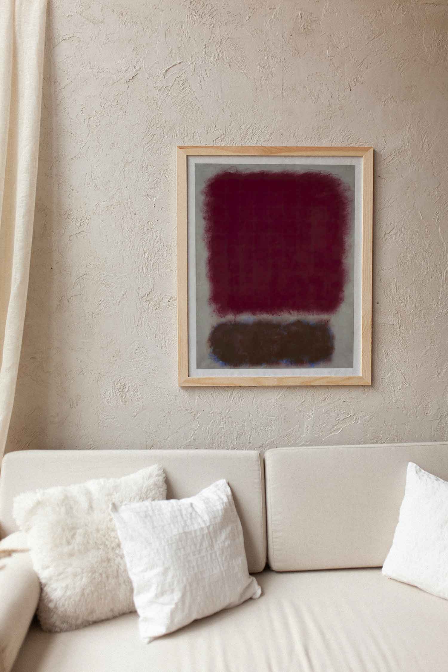 마크 로스코 Red over Brown 명화 그림 아트포스터 인테리어포스터 거실 액자