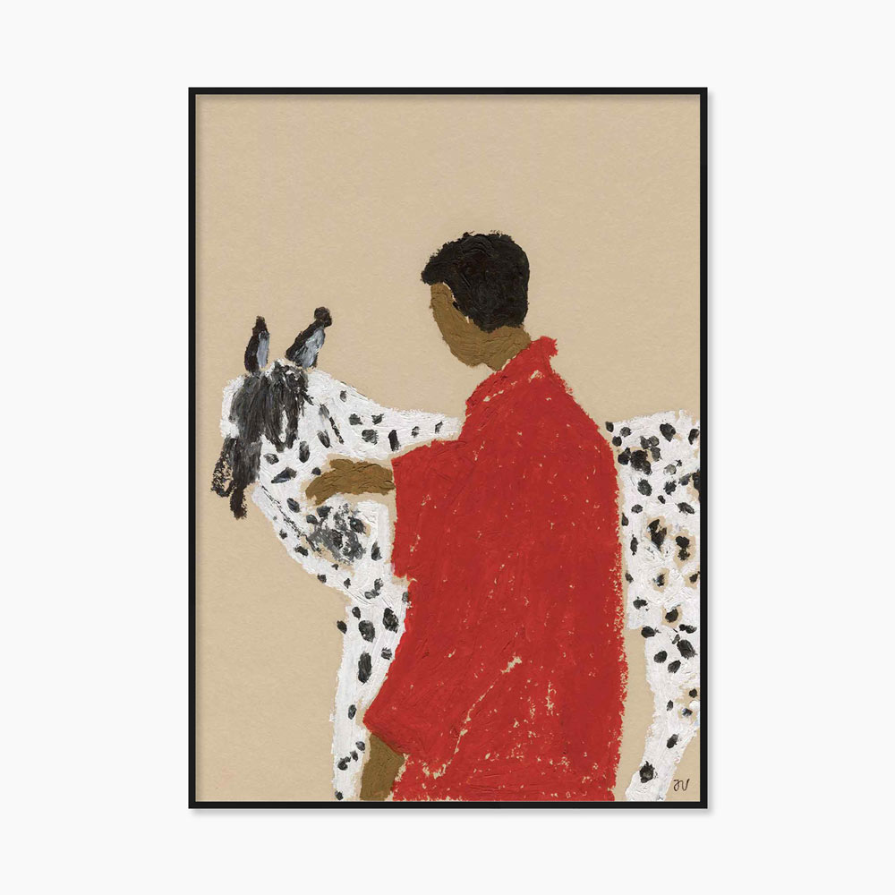 이사벨 반데플라세 Isabelle Vandeplassche Spotted Horse 말 얼룩말 미니 소형 그림 아트포스터 인테리어포스터 거실 액자