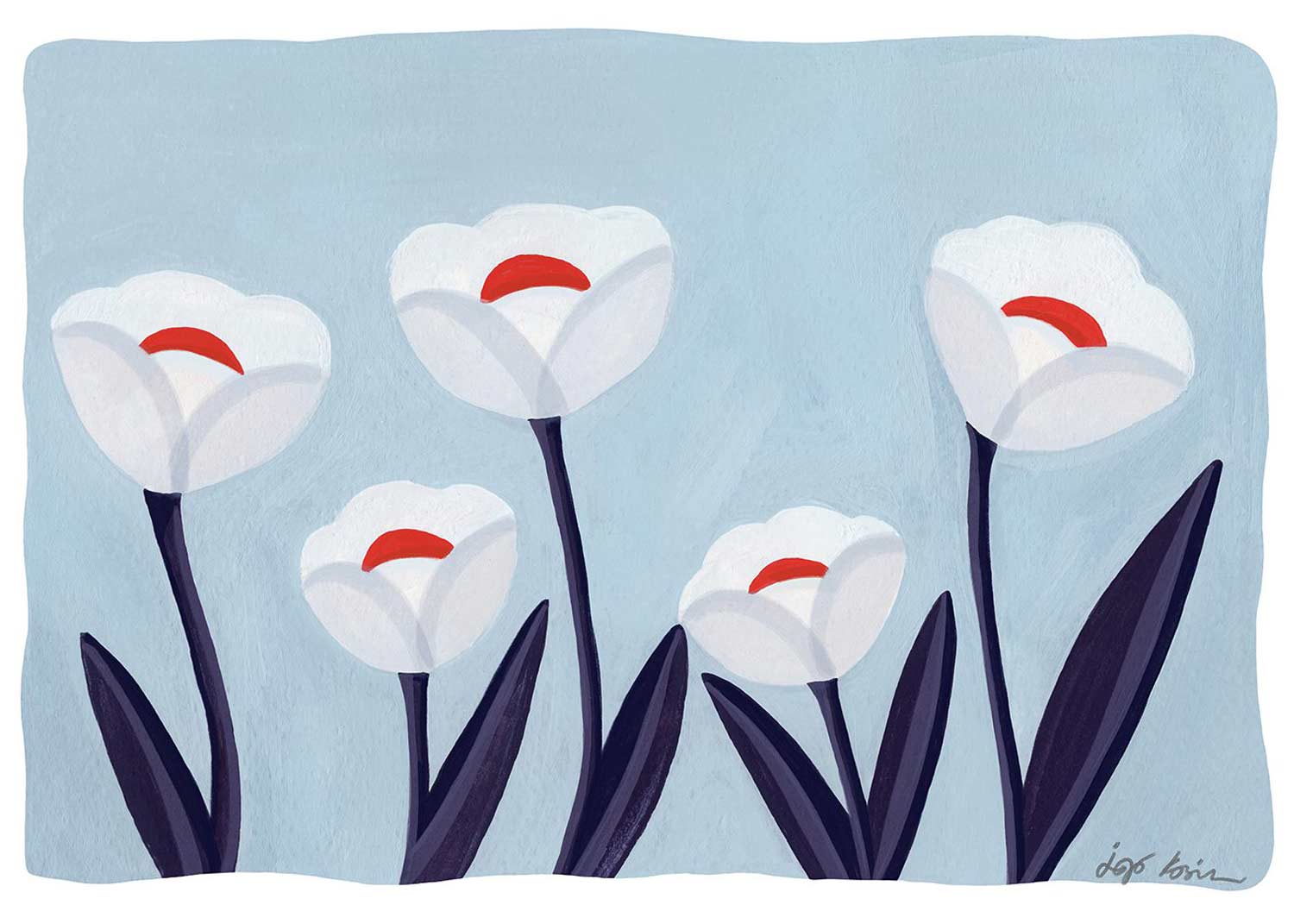 이가 코시츠카 Flowers 01 Iga Kosicka 50 x 70 cm 인테리어액자 아트포스터 더포스터클럽 꽃 플라워