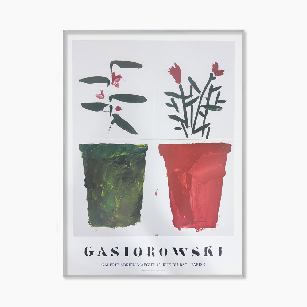 제라르 가스오르노프스키 Fleurs no 117 118꽃 화분 포스터 액자